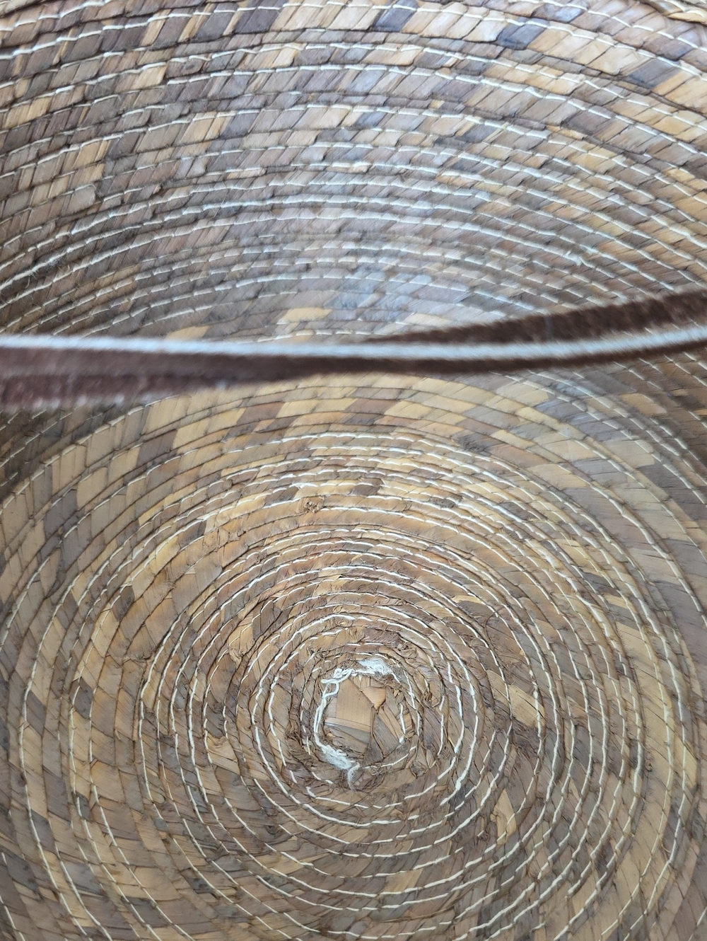 Tula Hats Wide Brim Palm Straw Sun Hat Leather Chin Strap Made in Mexico - Picture 11 of 11